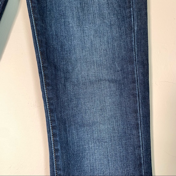 Levi’s slight curve skinny boot cut low rise jeans SZ 26 rough cut hem like new - Picture 5 of 11